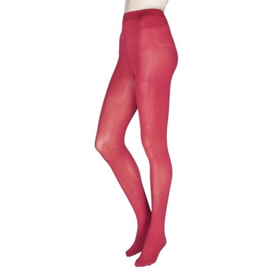 Red 60 Denier Opaque Tights 