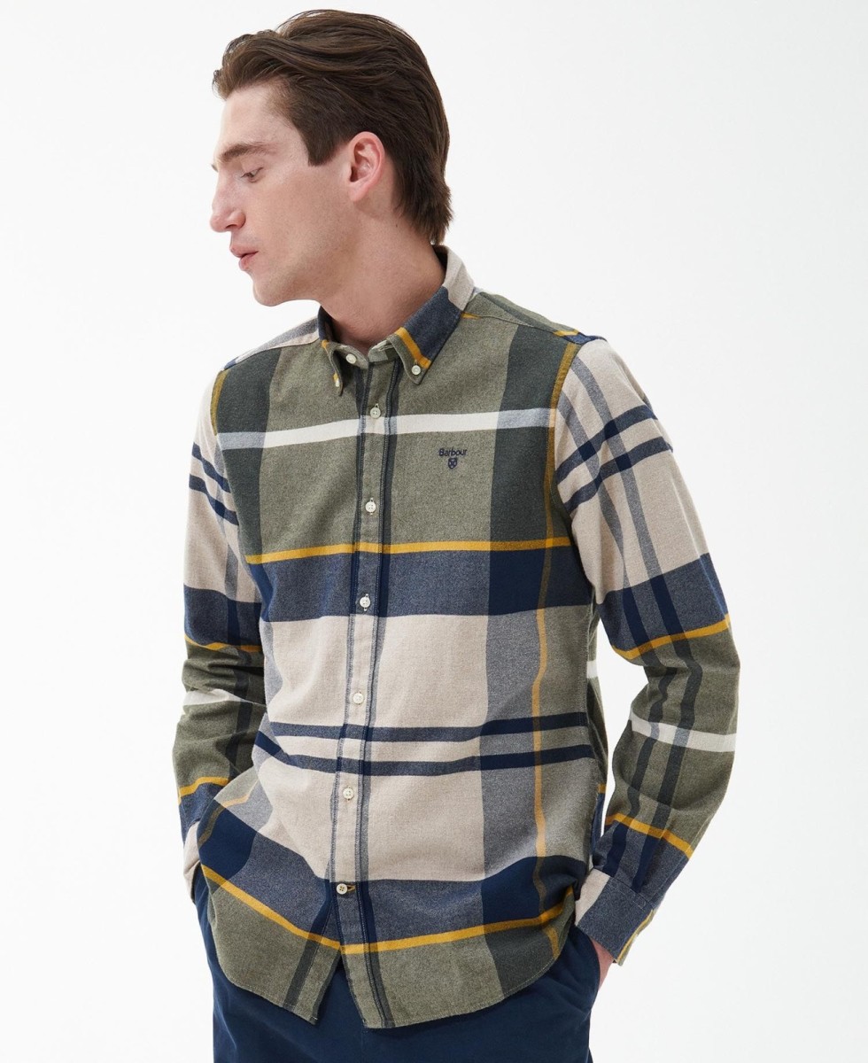 Barbour brushed cotton top shirt