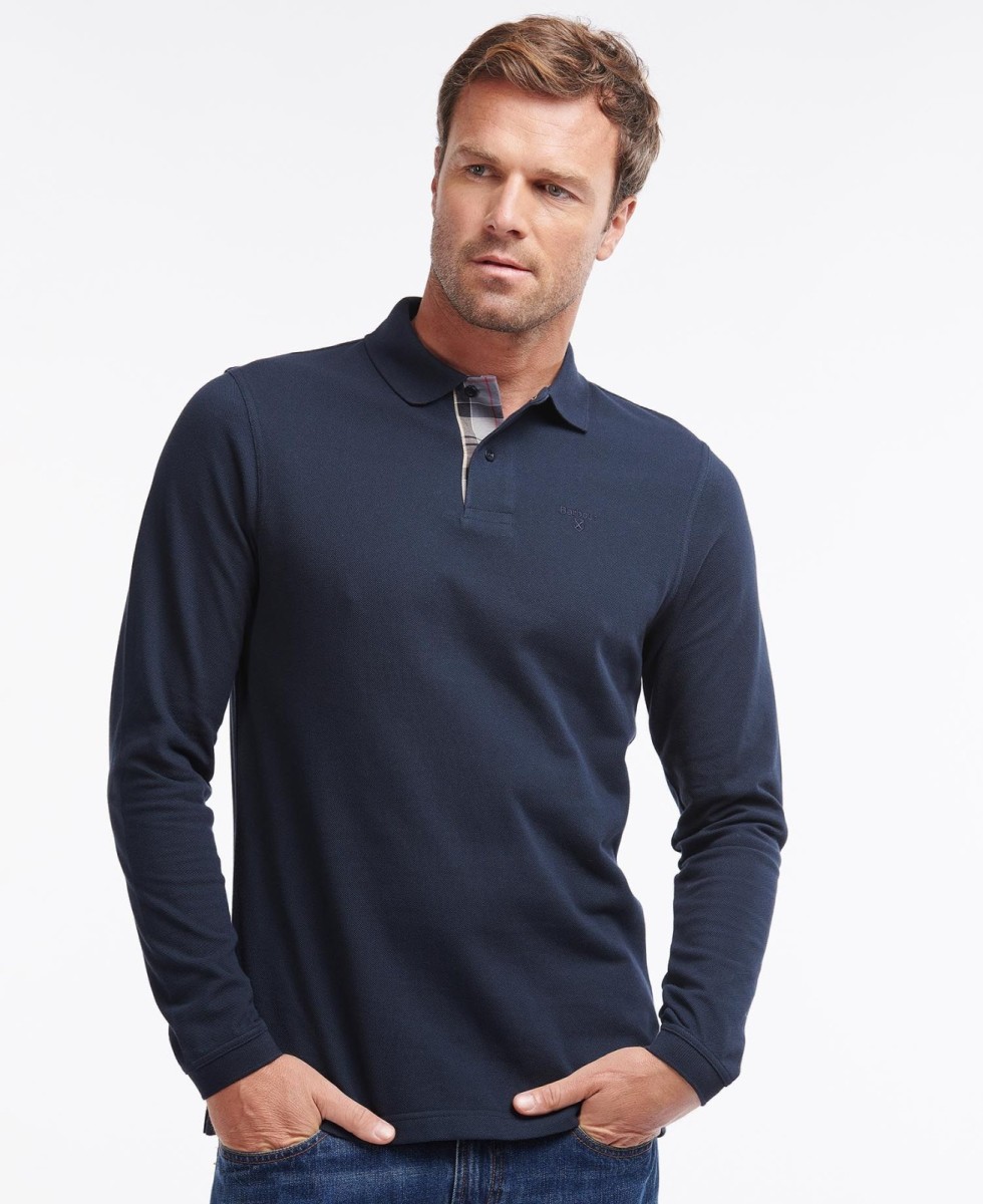 Barbour polo navy deals