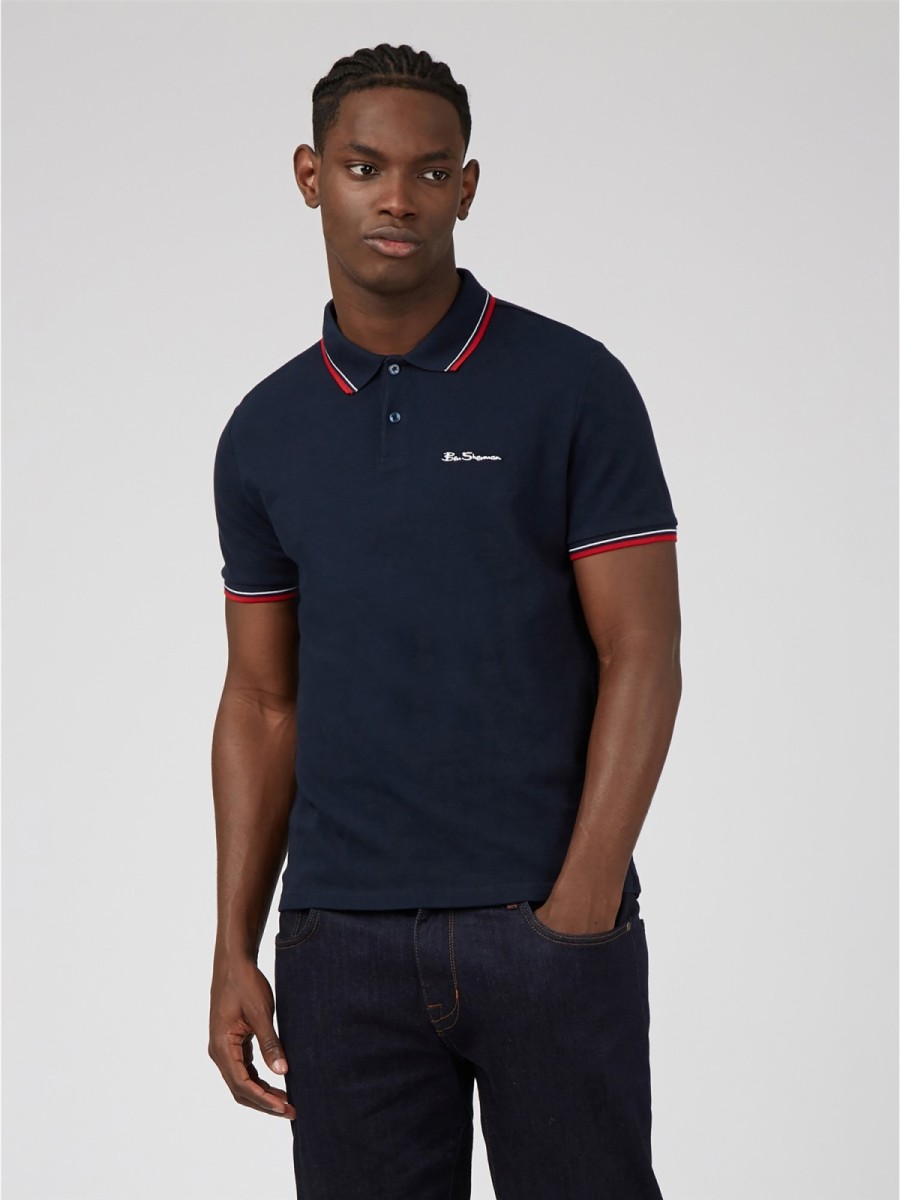 Ben Sherman Polo Dk Navy - Simpsons of Cornwall