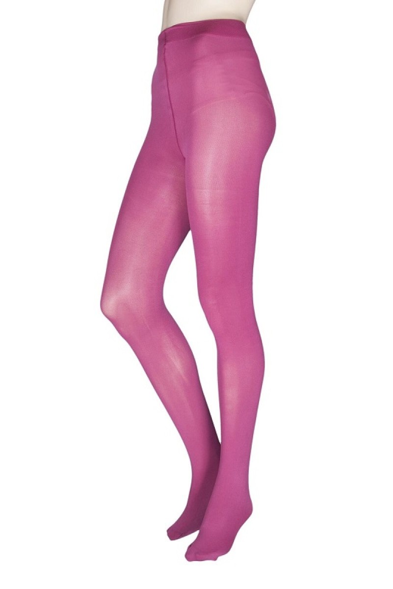 Fuchsia 60 Denier Opaque Tights - Simpsons of Cornwall