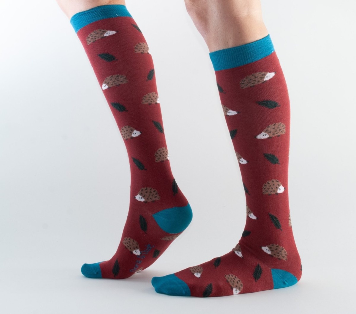 KneeHigh Bamboo Socks Hedgehogs Simpsons of Cornwall