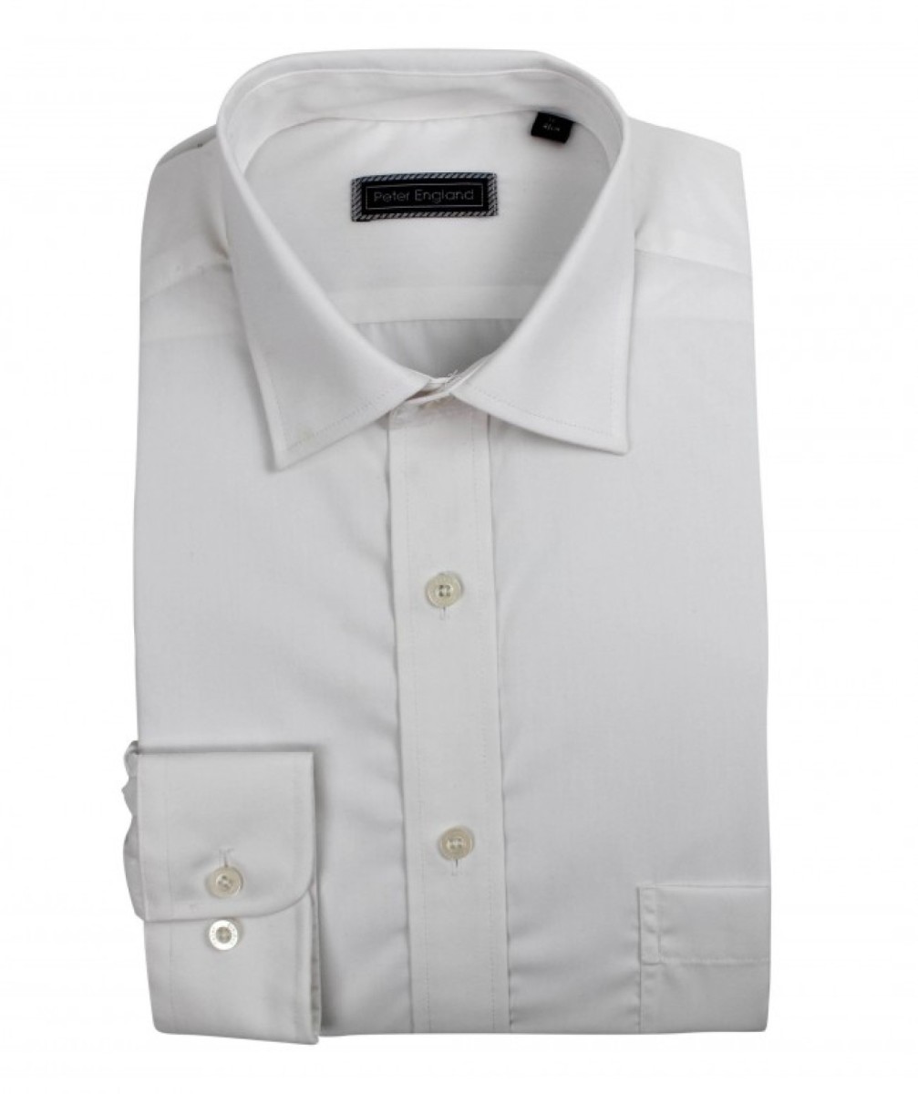 Peter England Shirt White Extra Long Simpsons of Cornwall