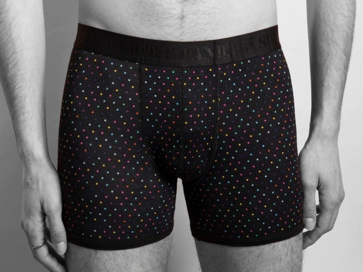 Swole Panda Bamboo Trunks Dots - Simpsons of Cornwall