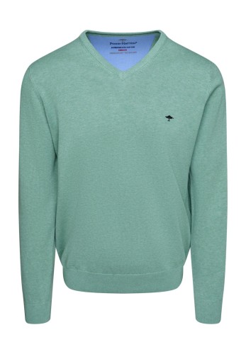 Fynch-Hatton Cotton Knit Spring Green - Simpsons of Cornwall