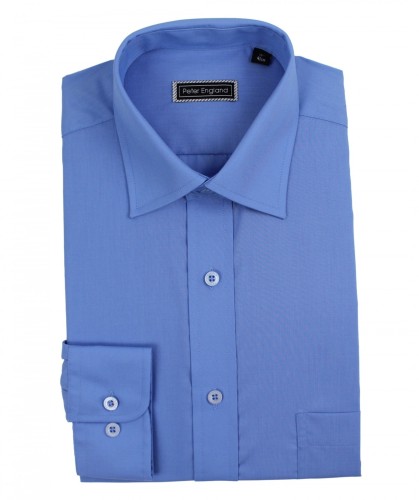 Peter England Shirt French Blue 333 Simpsons of Cornwall