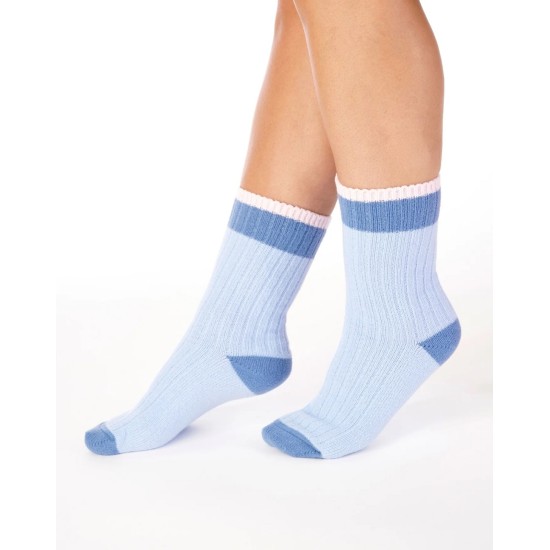 2 Tone Bed Socks-Assorted Colours