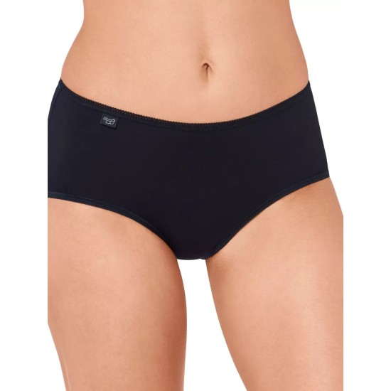  24/7 Microfibre Midi Briefs 3pk Black