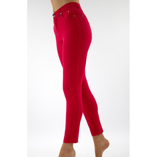 7/8th Jeans- Red