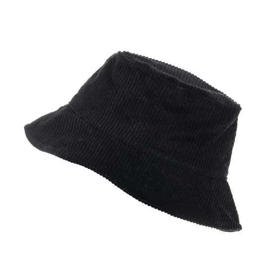 Abba Cord Bucket Hat- Black