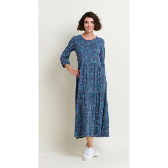 Abstract Spot Maxi Dress