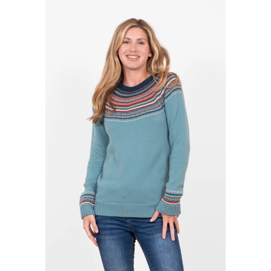 Alesund Fairisle Jumper-      Duck Egg