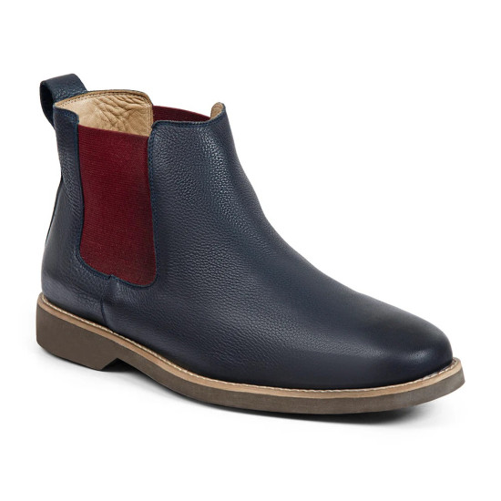Anatomic Cardoso Chelsea Boot Navy/Bordeaux