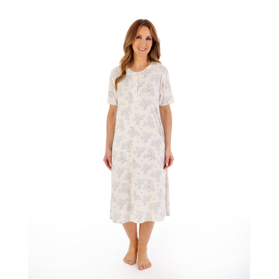 Bamboo S/S Nightdress- Ivory