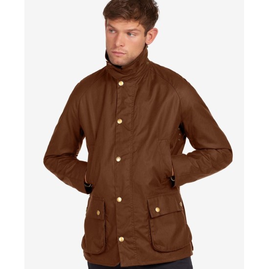 Barbour Ashby Wax Jacket- Bark