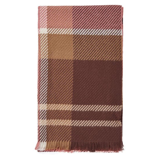 Barbour Blair Tartan Scarf -Chocolate