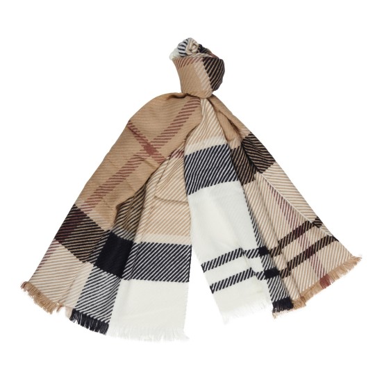 Barbour Blair Tartan Scarf -Rosewood
