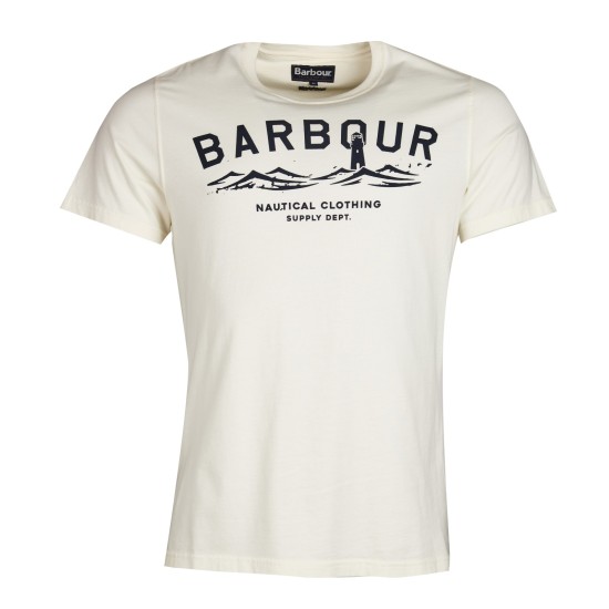 Barbour Bressay Tee Whisper White