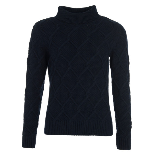 Barbour Burne Roll Neck Knitted Jumper- Navy