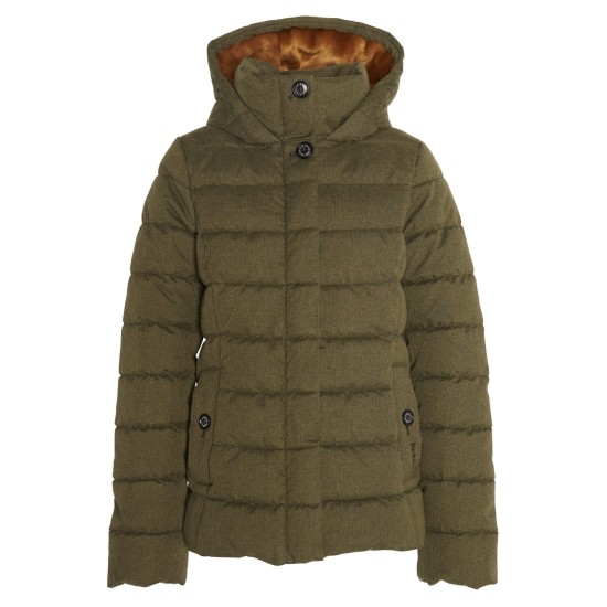 Barbour Camellia Puffer-  Olive