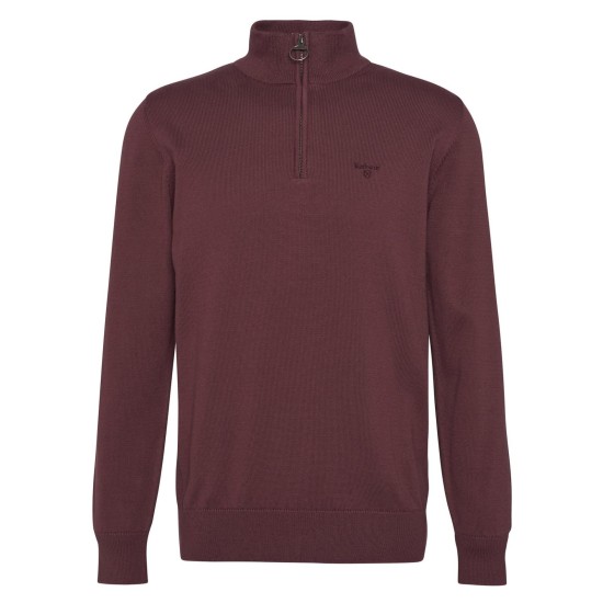 Barbour Cotton 1/2 Zip- Burnt Heather