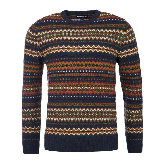 Barbour Essential Fair Isle Crew- Navy Marl