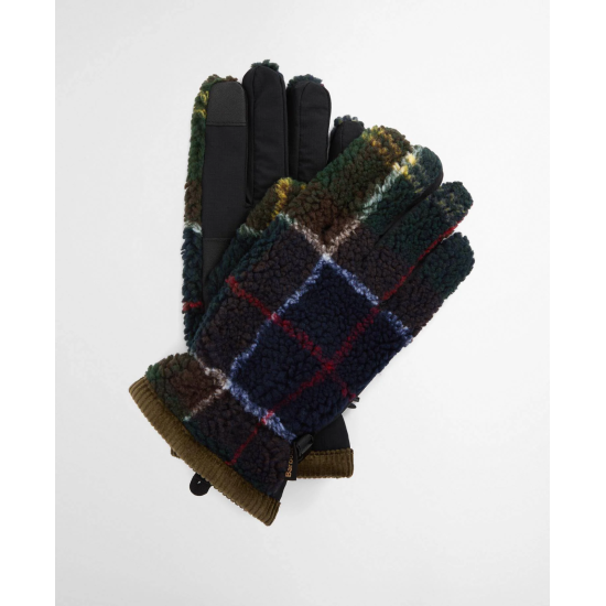 Barbour Field Tartan Fleece Gloves- Classic