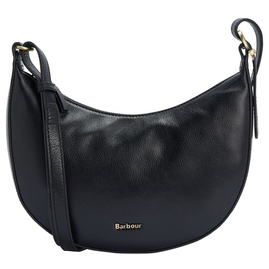 Barbour Laire Leather Sling Bag- Black