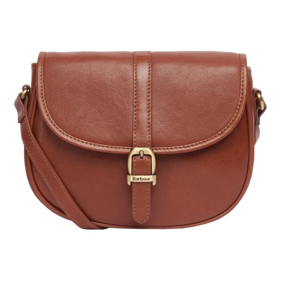 Barbour Laire Medium Leather Bag- Brown