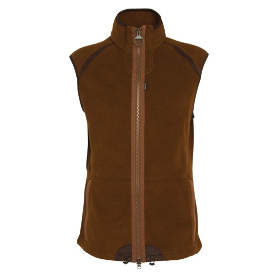 Barbour Langdale Fleece Gilet- Rust Brown