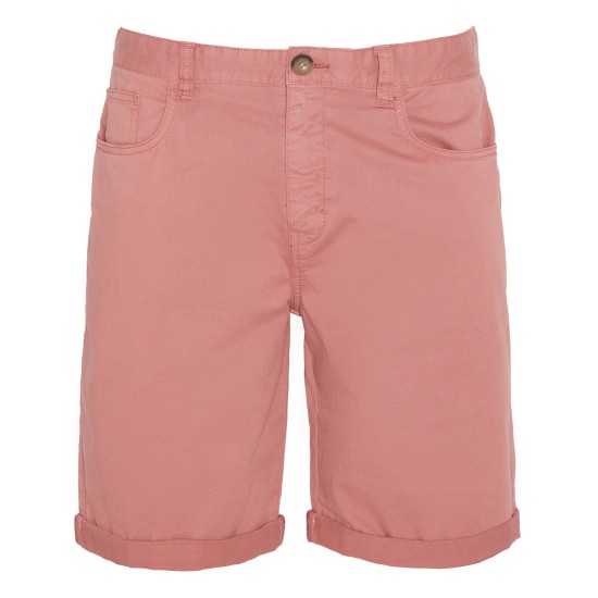 Barbour Overdyed Twill Short- Pink Clay