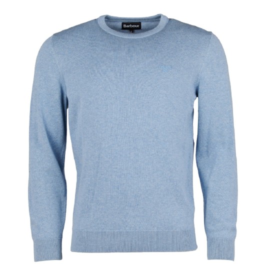 Barbour Pima Cotton Crew- Dk Chambray