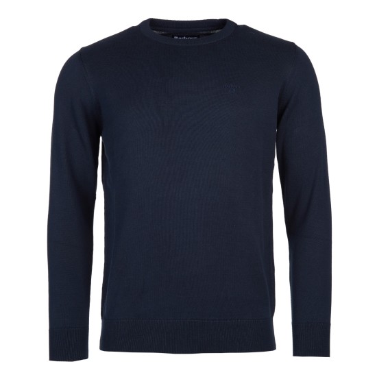 Barbour Pima Cotton Crew- Navy