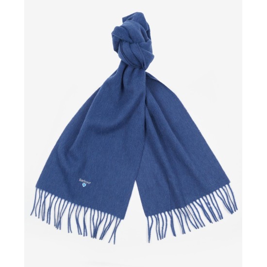 Barbour Plain Lambswool Scarf True Navy