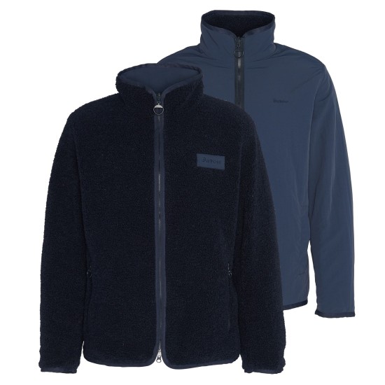 Barbour Reversible Fleece Jacket- Navy