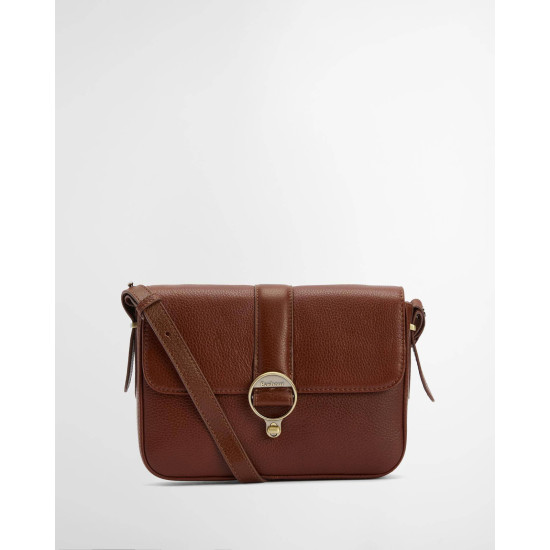 Barbour Rosa Leather Crossbody- Brown