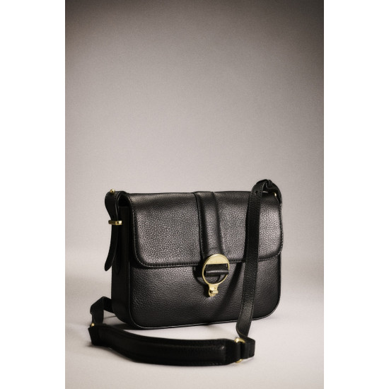Barbour Rosa Leather Crossbody- Black