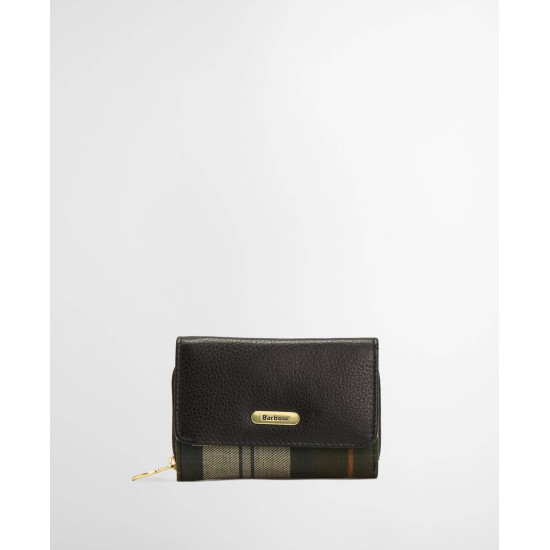 Barbour Rosa Leather French Purse- Black