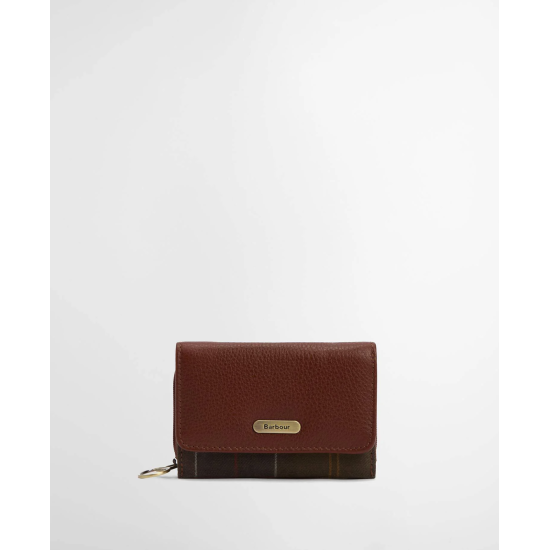 Barbour Rosa Leather French Purse- Brown