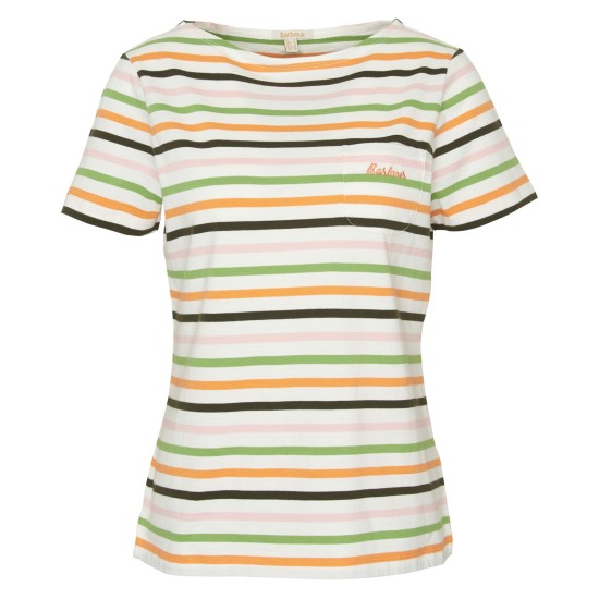 Barbour Bradley S/s Top- Cloud Stripe 