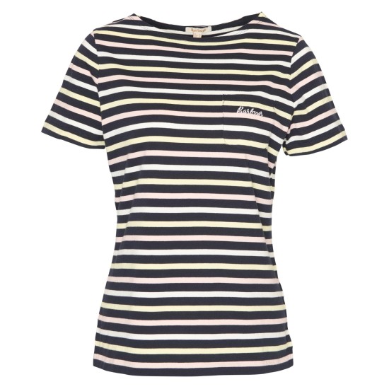 Barbour Bradley S/s Top- Navy Stripe 