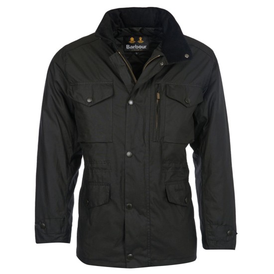 Barbour Sapper Wax Jacket - Black