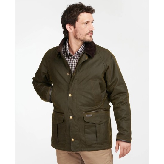 Barbour Stratford Wax  Jacket - Olive