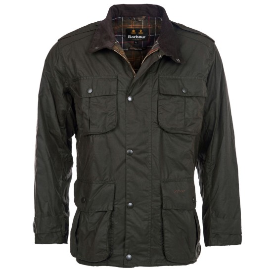 Barbour Trooper Olive Wax