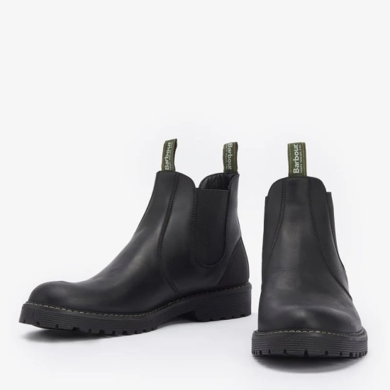 Barbour W/P Patton Chelsea Boot- Black