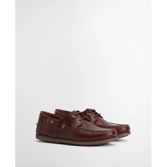 Barbour Wake Boat Shoe- Mahogany