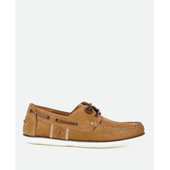 Barbour Wake Boat Shoe- Russet