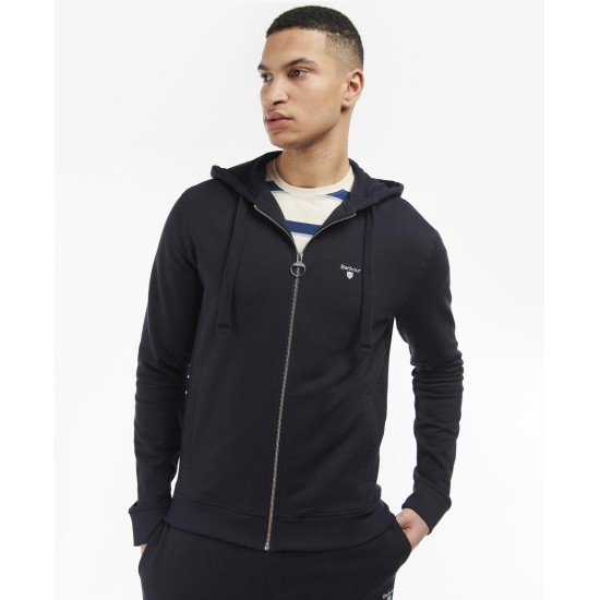 Barbour Wallington Zip Hoodie- Navy