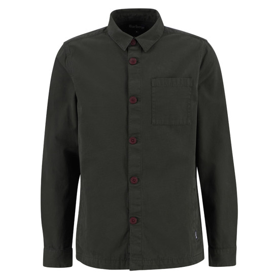 Barbour Washed Overshirt- Forest