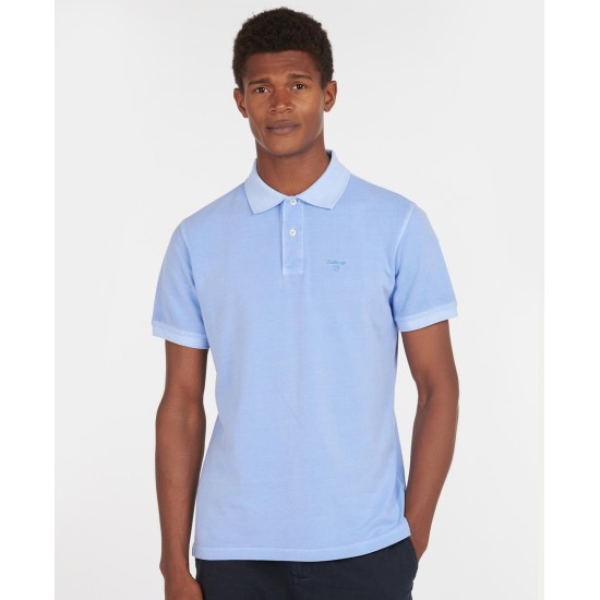 Barbour Washed Sports Polo- Sky
